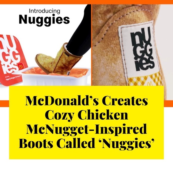 McDonald's LIMITED EDITION Nuggies Ugg Boots RARE Only pair in USA small - Picture 10 of 13